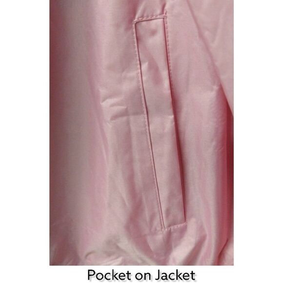 PRICE FIRM! Island Beach Women's Pink & Cream Colored Windbreaker Jacket SIZE L - Picture 4 of 16